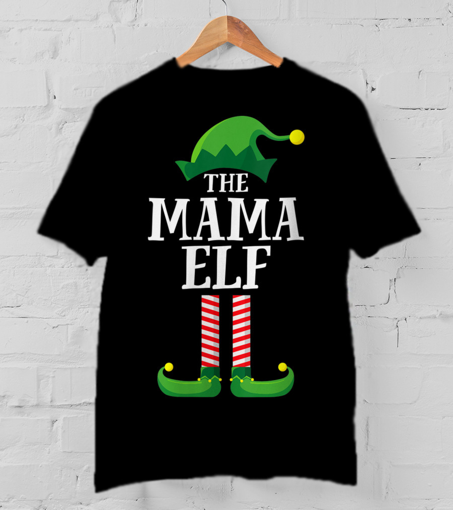 The Mama Elf Christmas Family T-Shirt