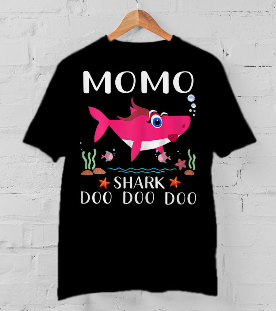 Momo Shark Doo Doo Doo Grandma T-Shirt