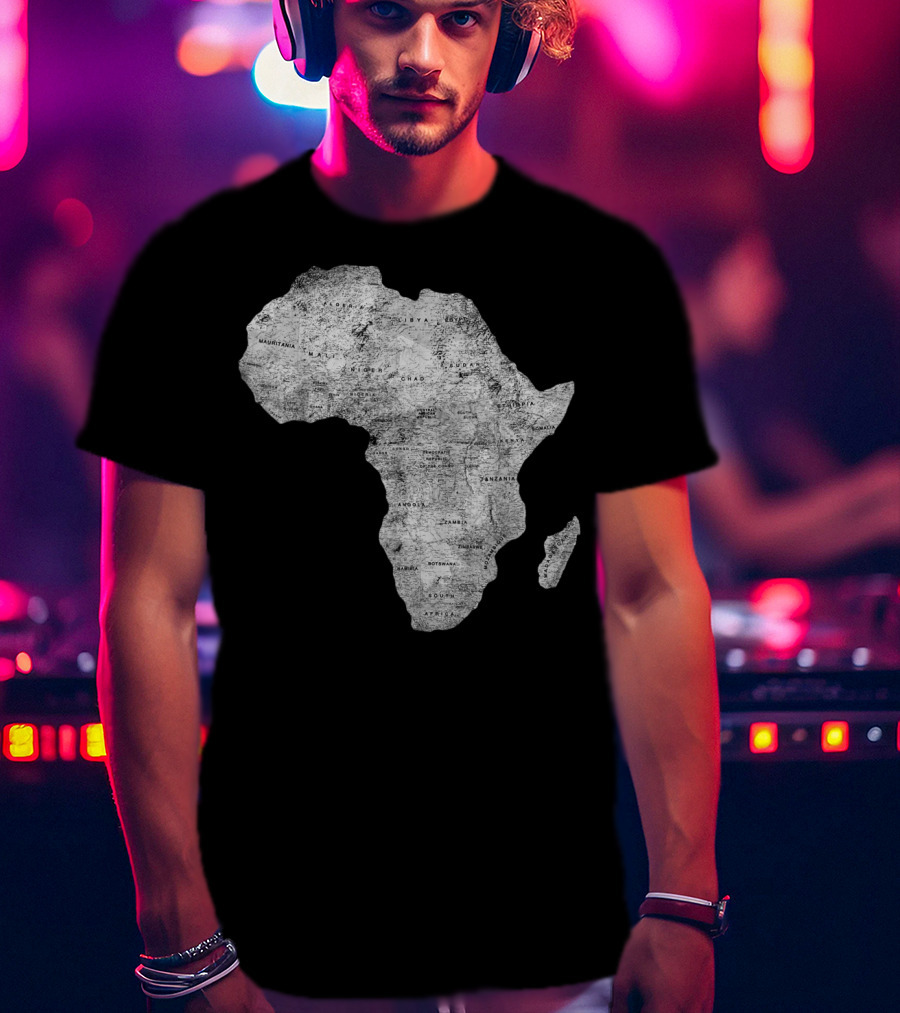 Africa Map African Black Pride Continent Nations T-Shirt