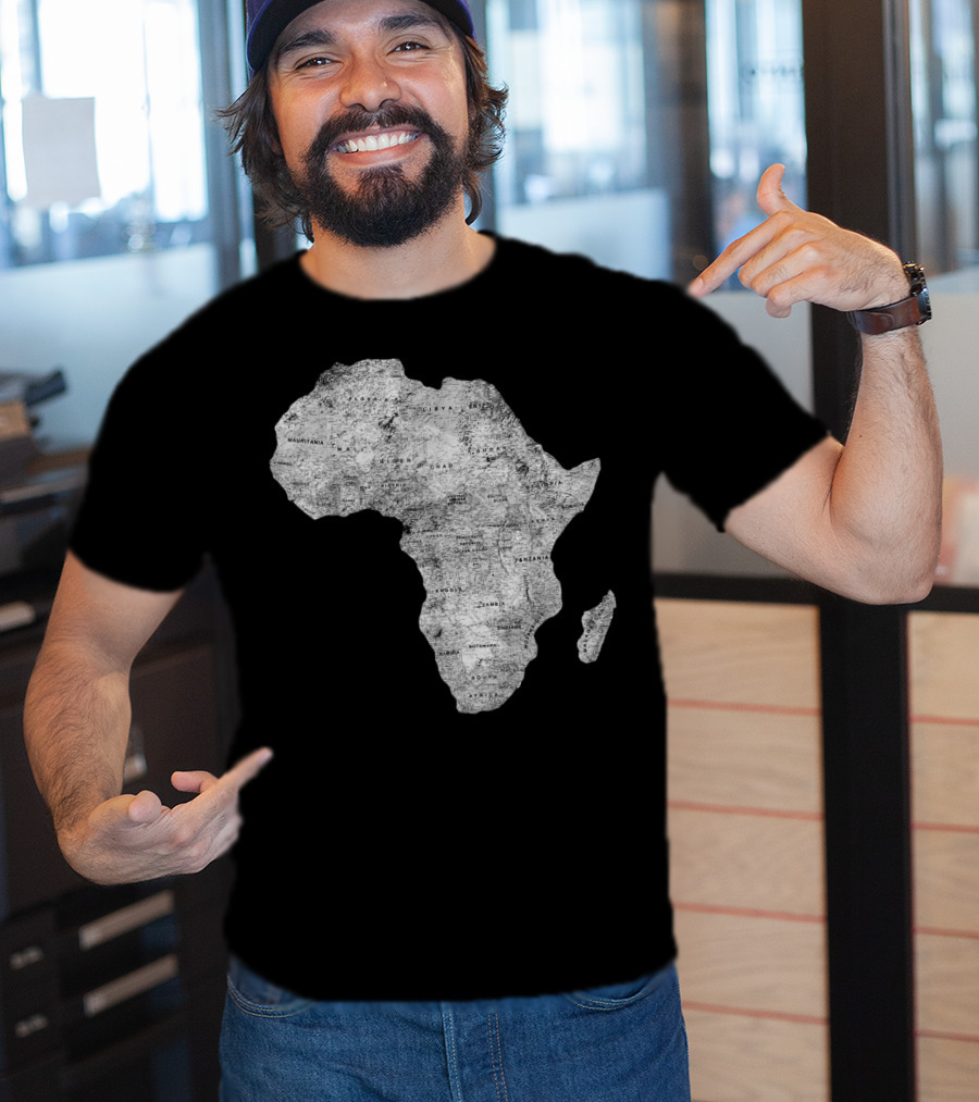 Africa Map African Black Pride Continent Nations T-Shirt