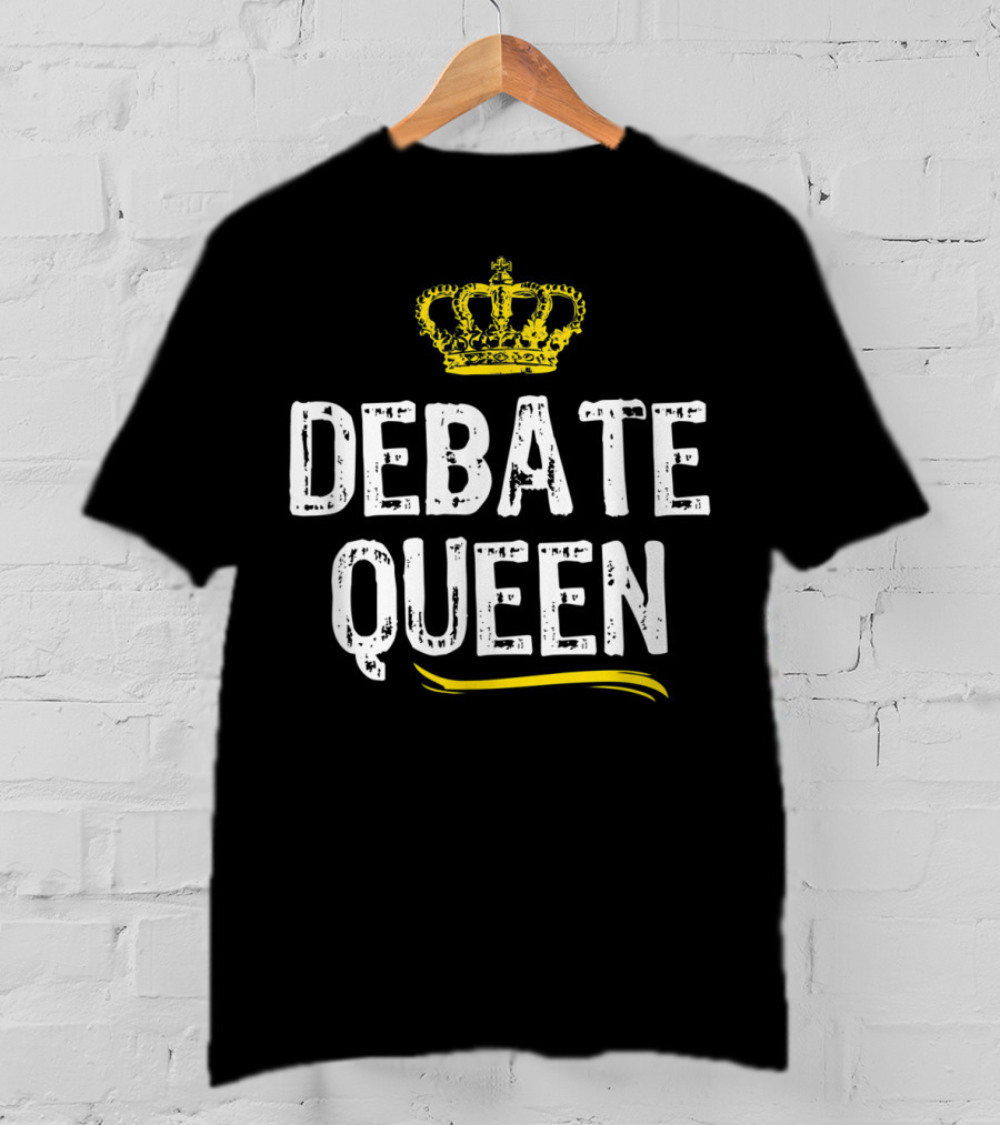Debate Queen With Crown Motif T-Shirt
