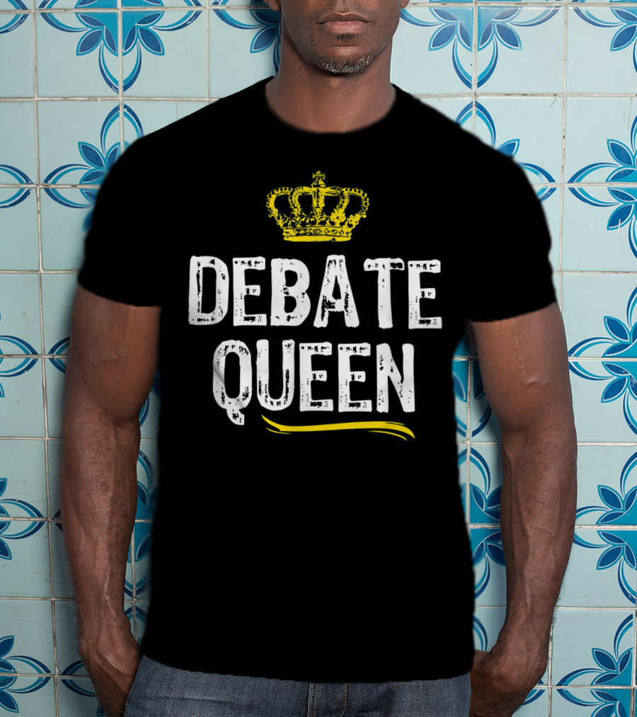 Debate Queen With Crown Motif T-Shirt