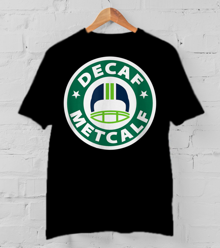Decaf Metcalf Seahawks Helmet T-Shirt