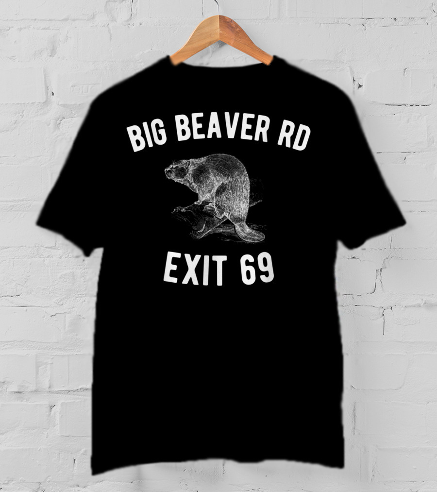Big Beaver Rd Exit 69 Detroit T-Shirt