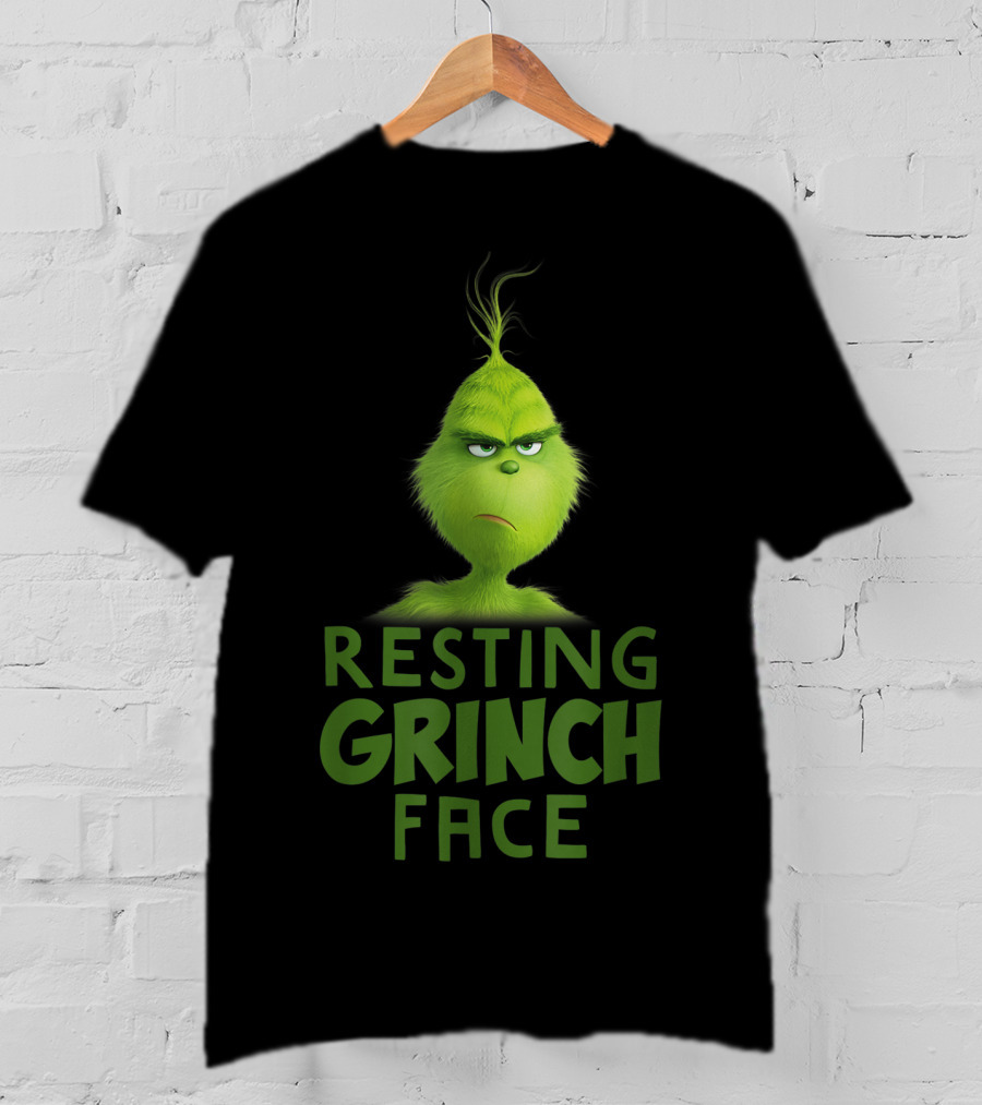 Resting Grinch Face Funny Grinch Merchandise T-Shirt