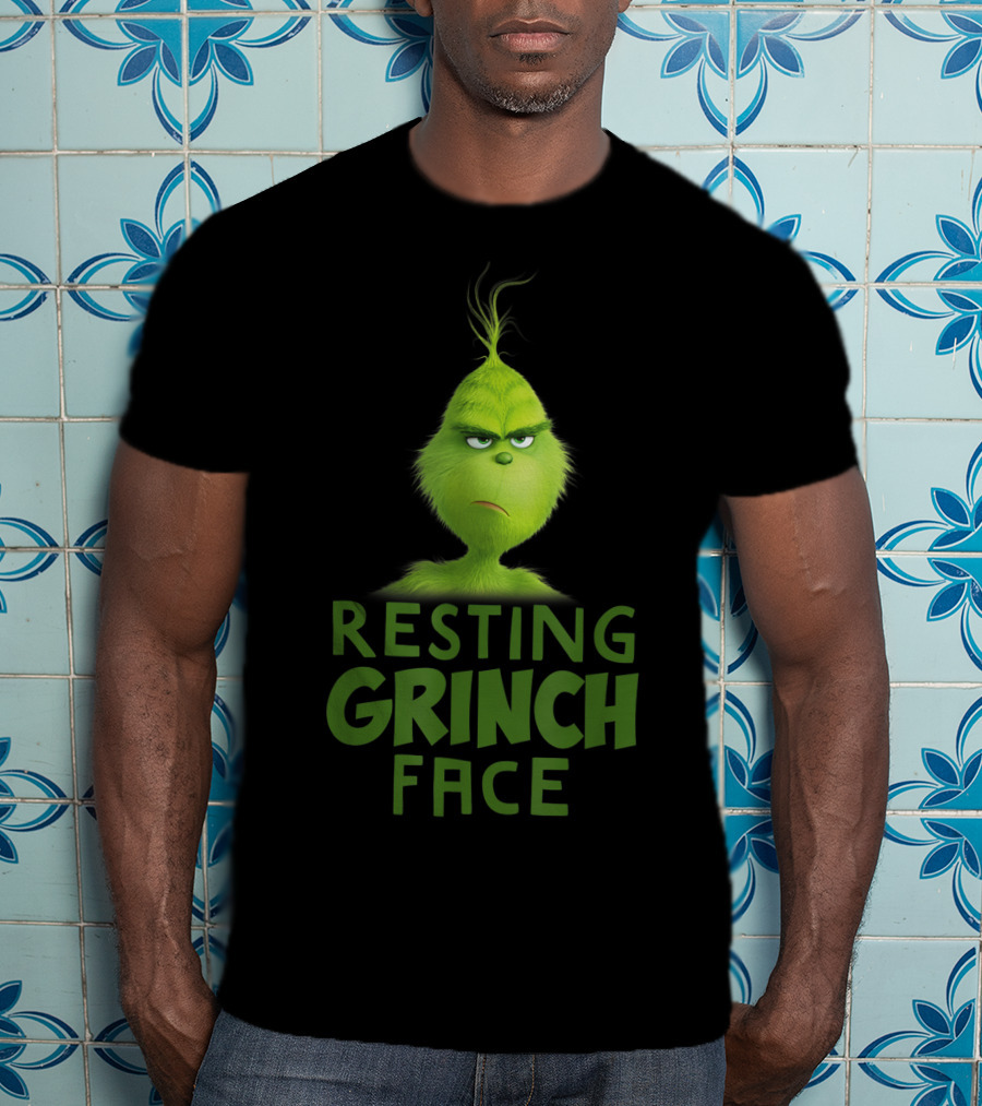 Resting Grinch Face Funny Grinch Merchandise T-Shirt