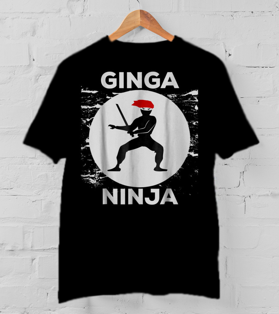 Ginga Ninja Funny Redhead Ninja Humor Circle T-Shirt