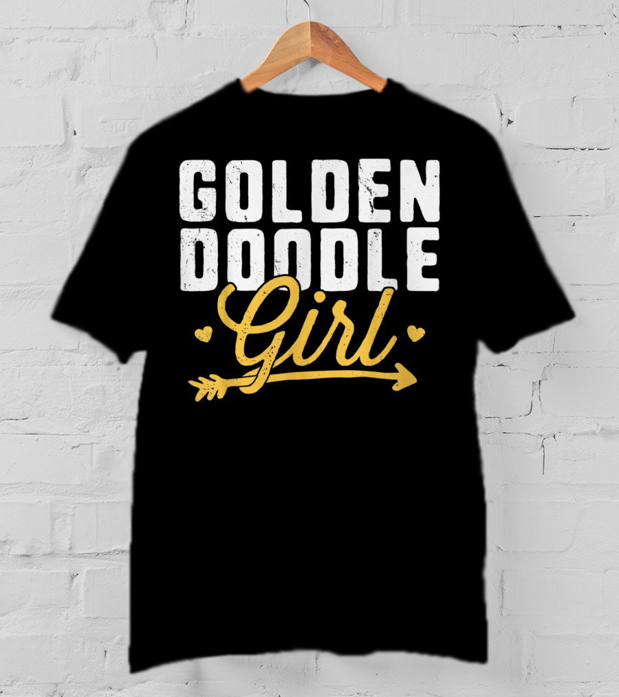 Goldendoodle Girl Hearts And Arrow T-Shirt