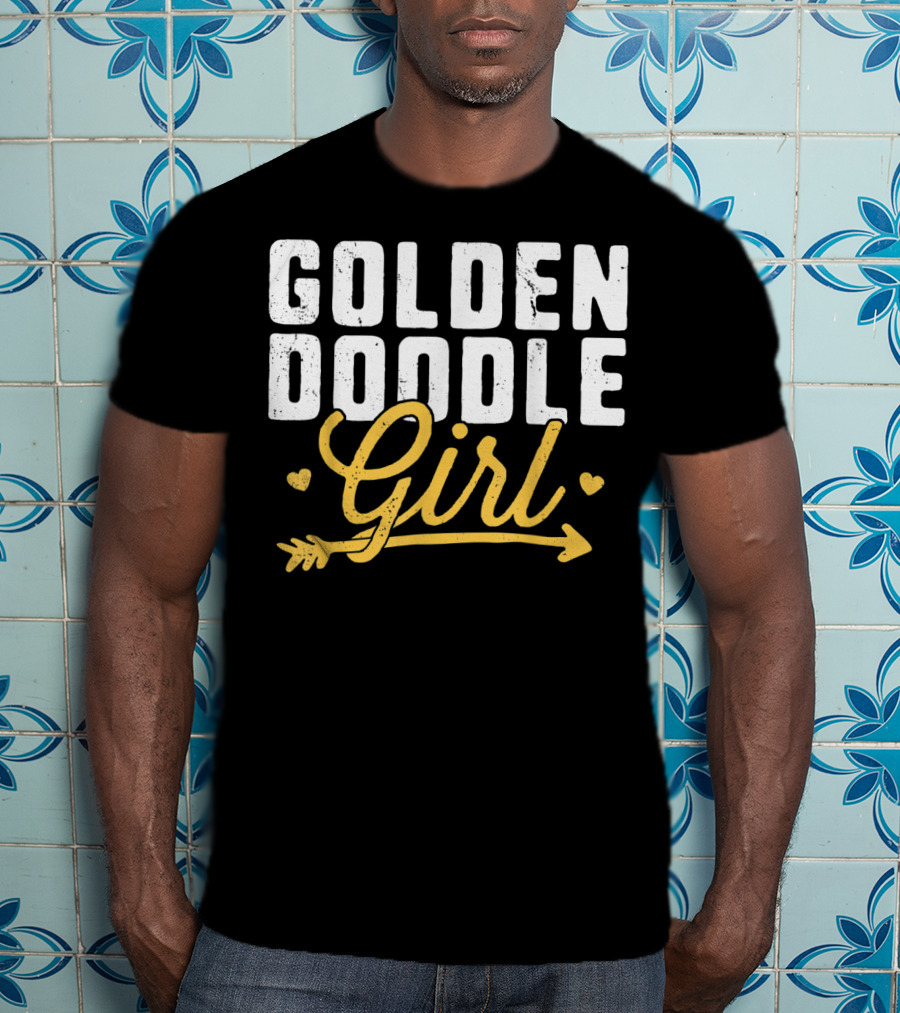 Goldendoodle Girl Hearts And Arrow T-Shirt