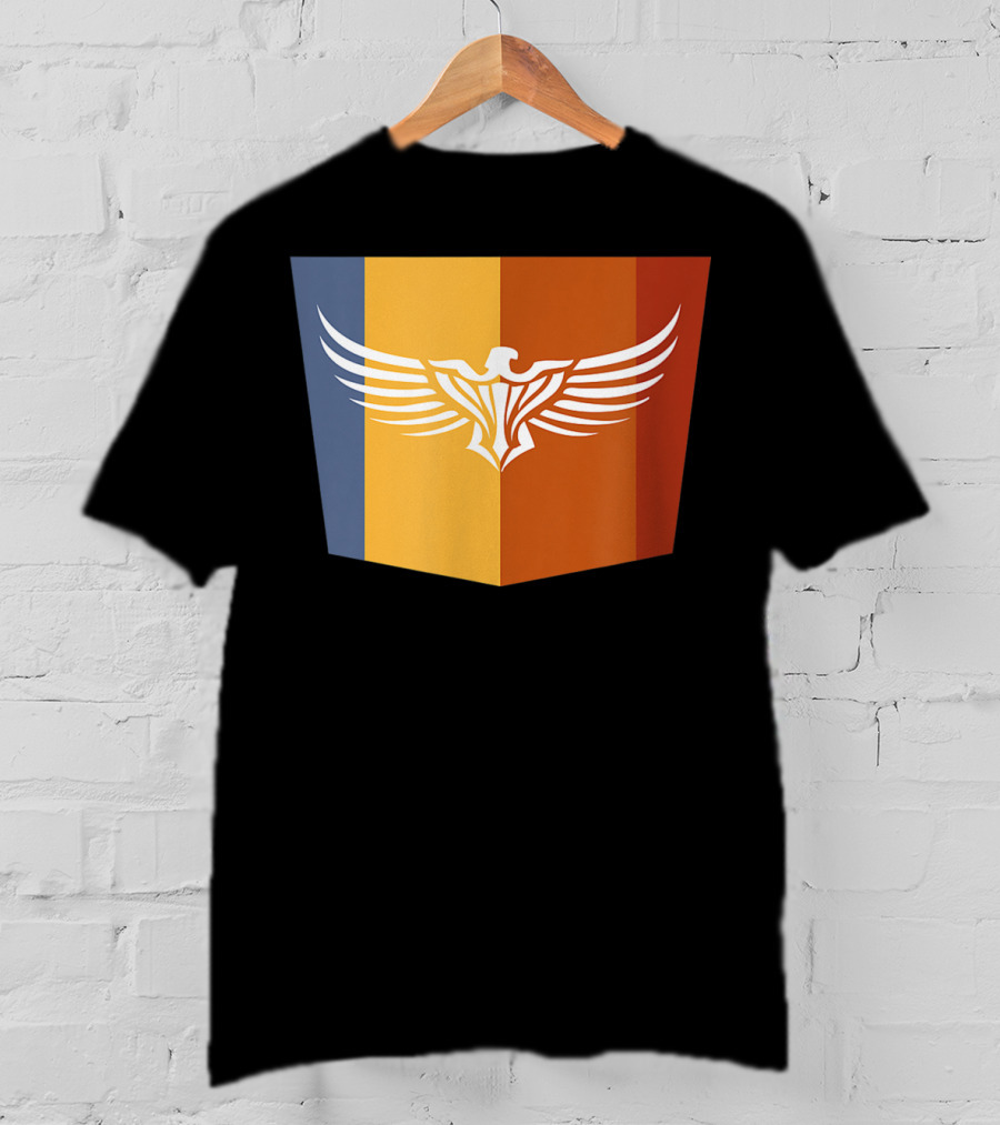 Falcon Great Eagle Winged Emblem With Tricolor Shield T-Shirt