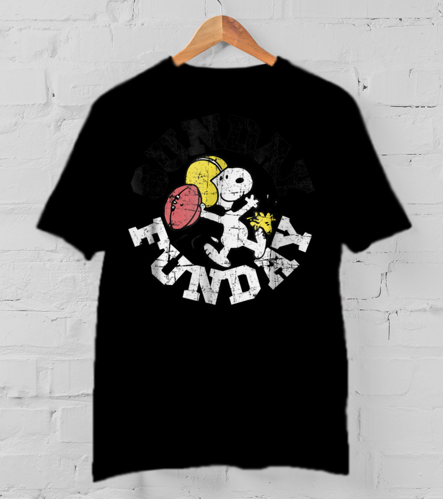Sunday Funday Football Snoopy Peanuts T-Shirt