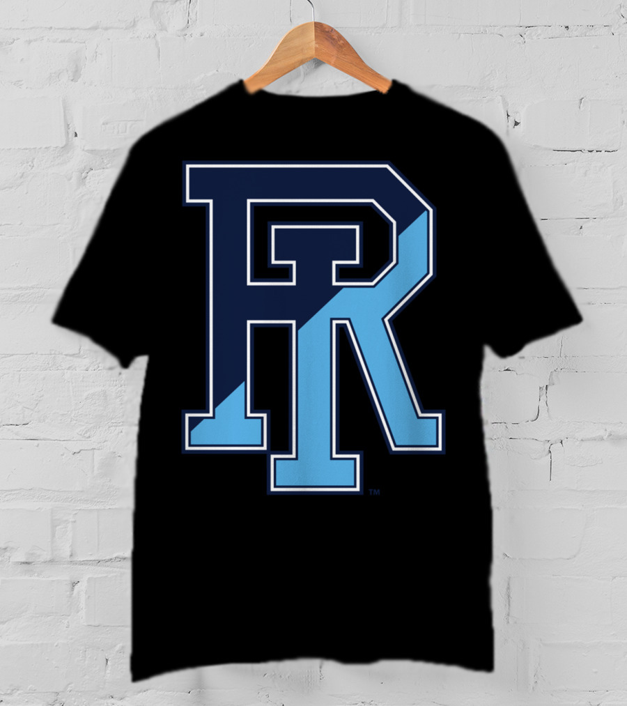 Rhode Island Rams Women's College NCAA Blue And Navy Logo PPRHI01 T-Shirt