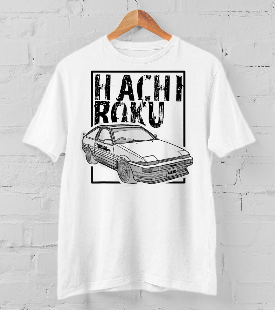 Hachiroku JDM Drift Car AE86 Initial D Fast 8L T-Shirt