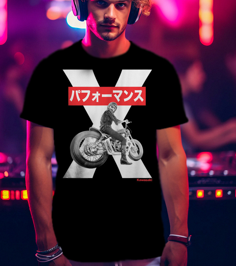 Kawasaki Performance Classic Motorcycle X T-Shirt