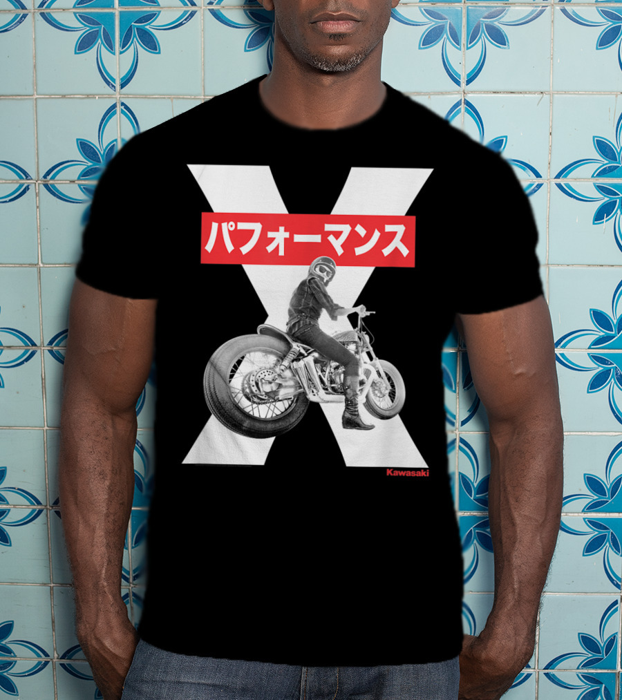 Kawasaki Performance Classic Motorcycle X T-Shirt