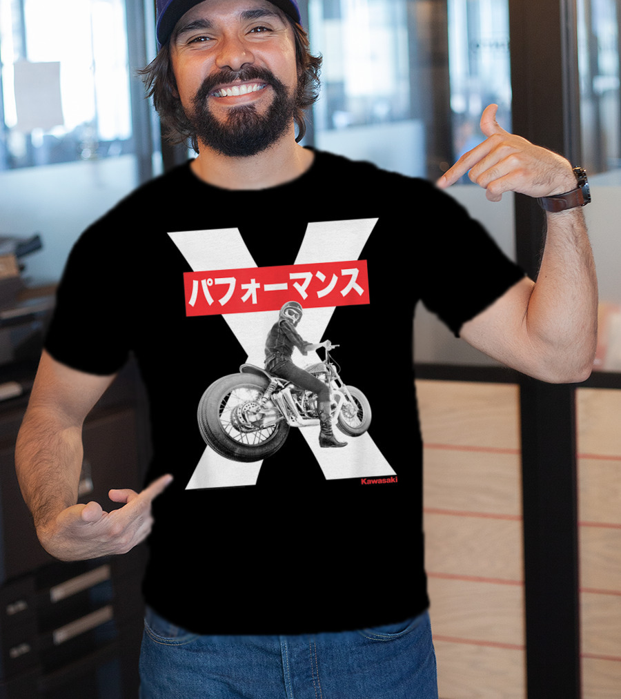 Kawasaki Performance Classic Motorcycle X T-Shirt
