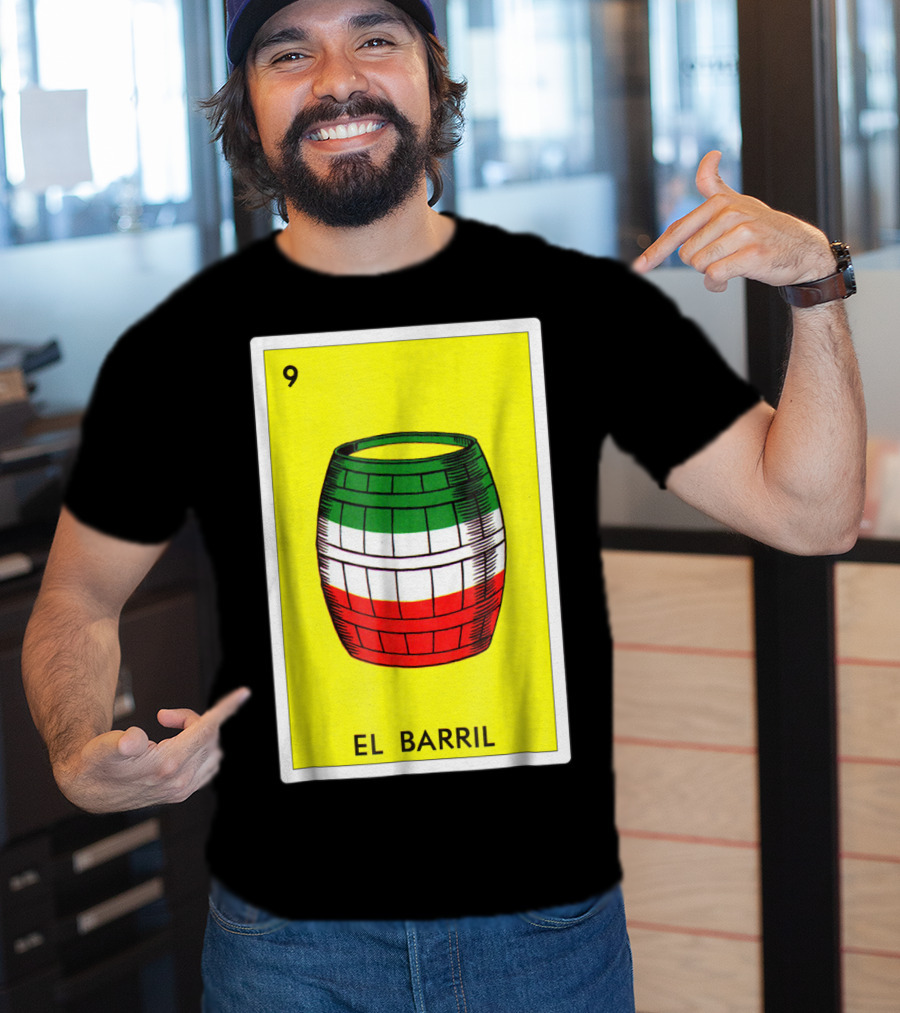 Loteria El Barril Card 9 Mexican Colors Classic Version T-Shirt