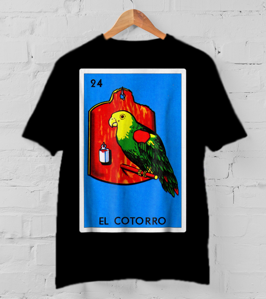 Loteria El Cotorro 24 Classic Version Parrot Card Game T-Shirt