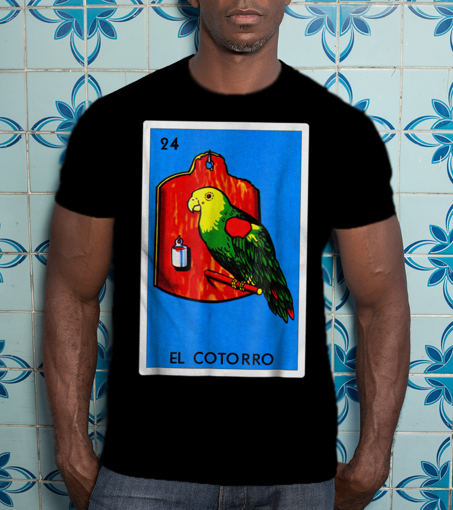 Loteria El Cotorro 24 Classic Version Parrot Card Game T-Shirt