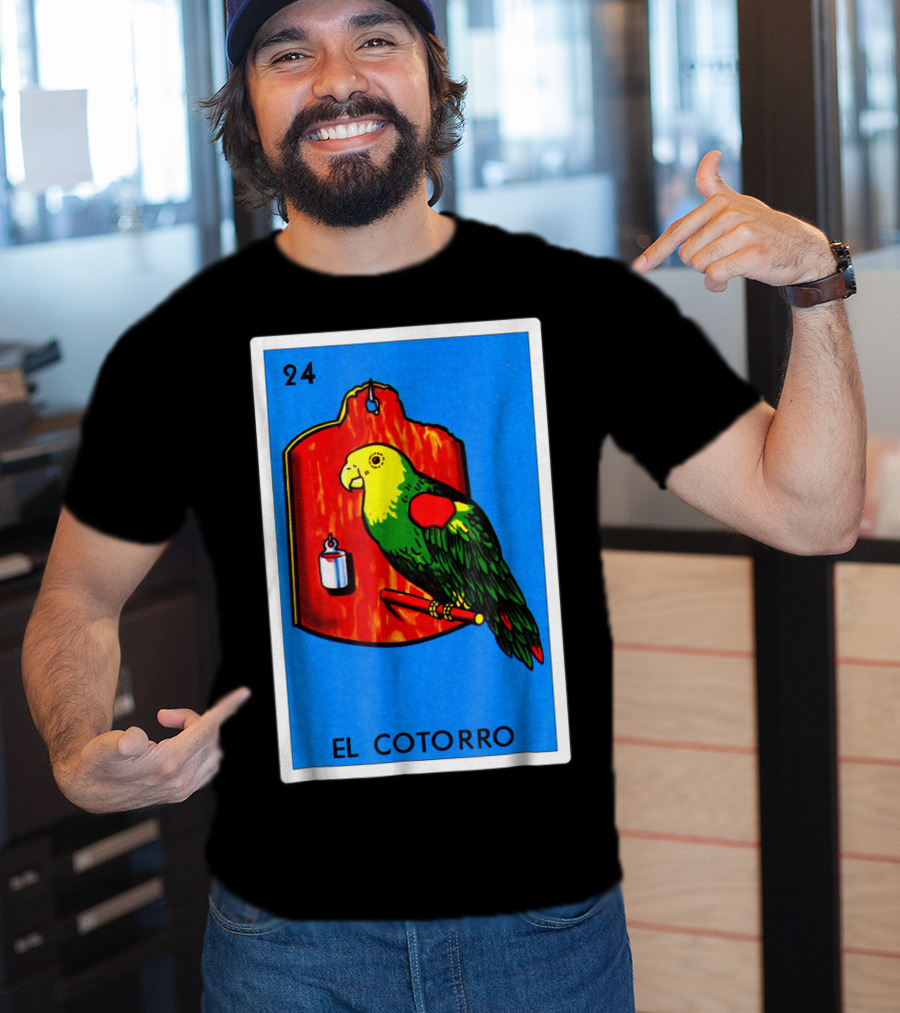 Loteria El Cotorro 24 Classic Version Parrot Card Game T-Shirt