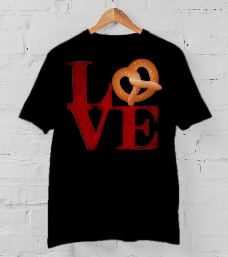 Love Pretzel Philly Emoji Nostalgic T-Shirt