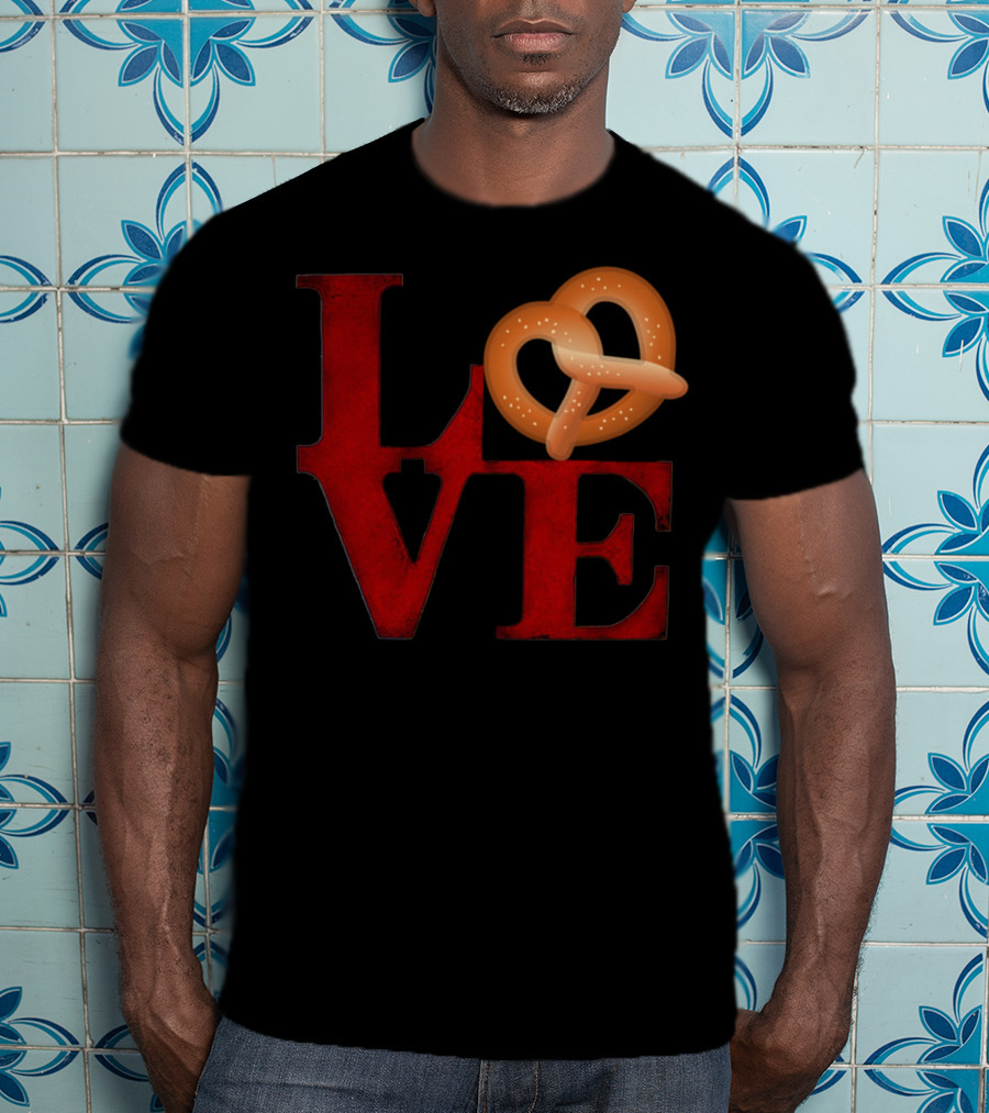 Love Pretzel Philly Emoji Nostalgic T-Shirt