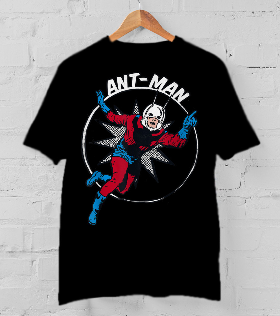 Marvel Ant-Man Classic Avengers Vintage Style Badge T-Shirt