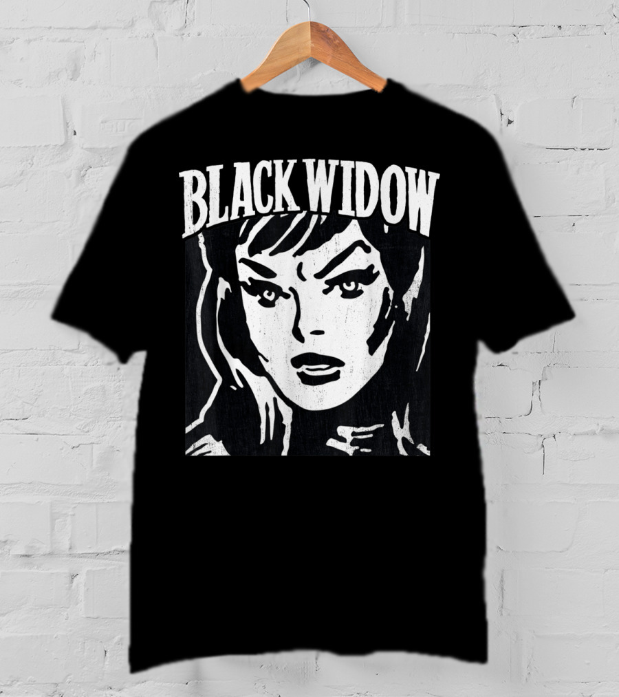 BLACK WIDOW Classic Marvel Comic Closeup T-Shirt