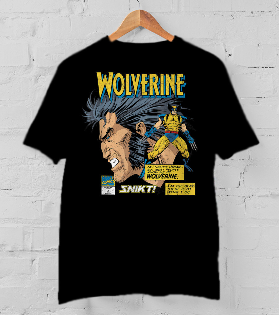 Marvel Comics Wolverine My Name Is Logan SNIKT T-Shirt