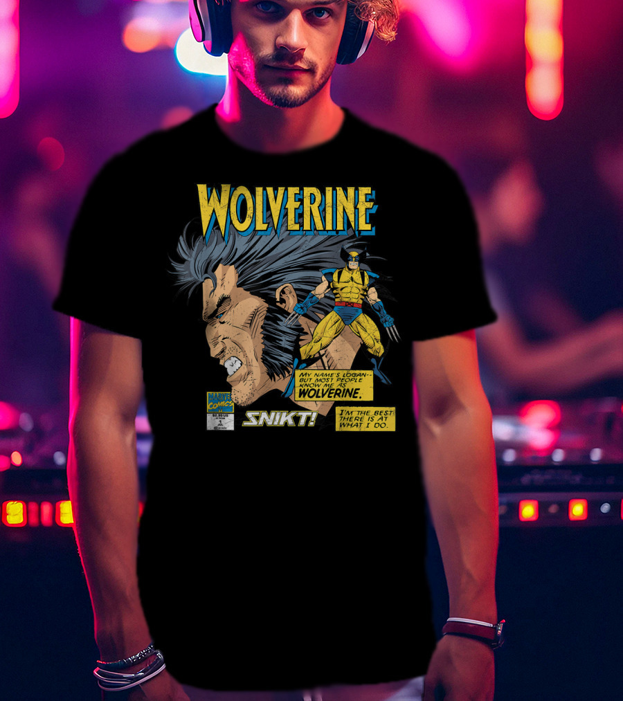 Marvel Comics Wolverine My Name Is Logan SNIKT T-Shirt