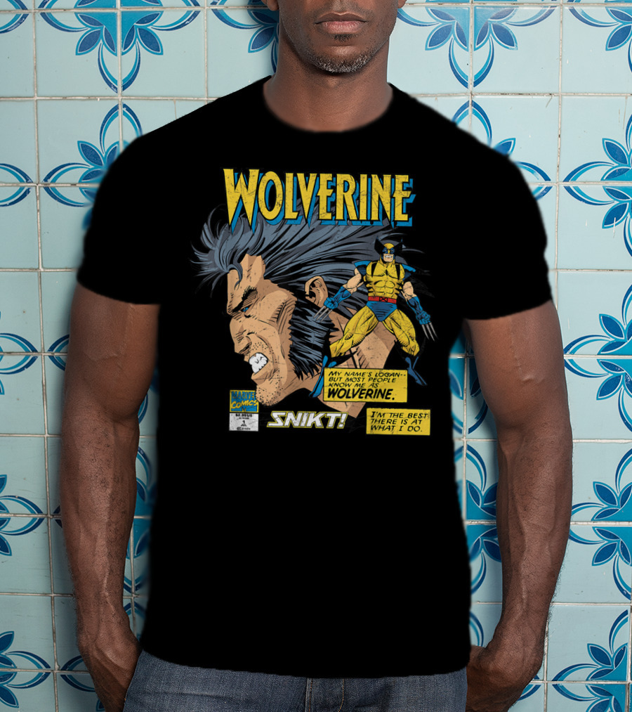 Marvel Comics Wolverine My Name Is Logan SNIKT T-Shirt