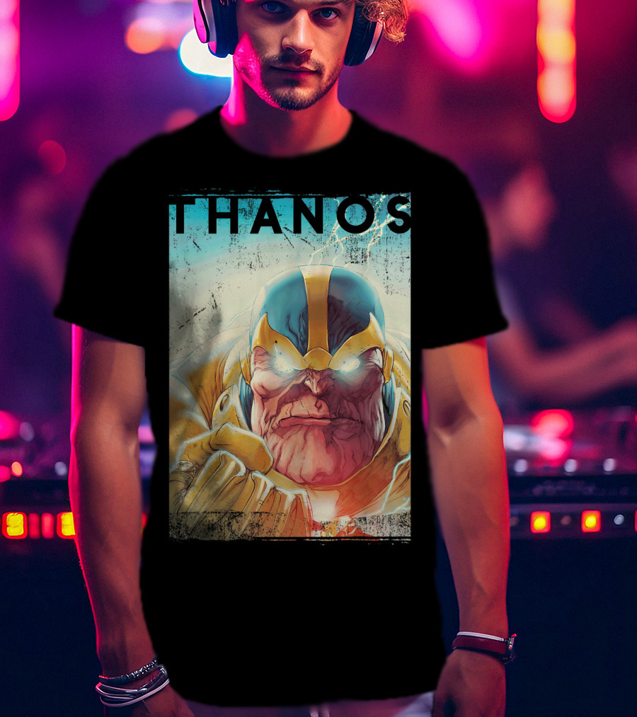 Marvel Thanos Vintage Iconic Character Close-Up T-Shirt