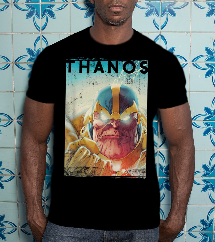 Marvel Thanos Vintage Iconic Character Close-Up T-Shirt