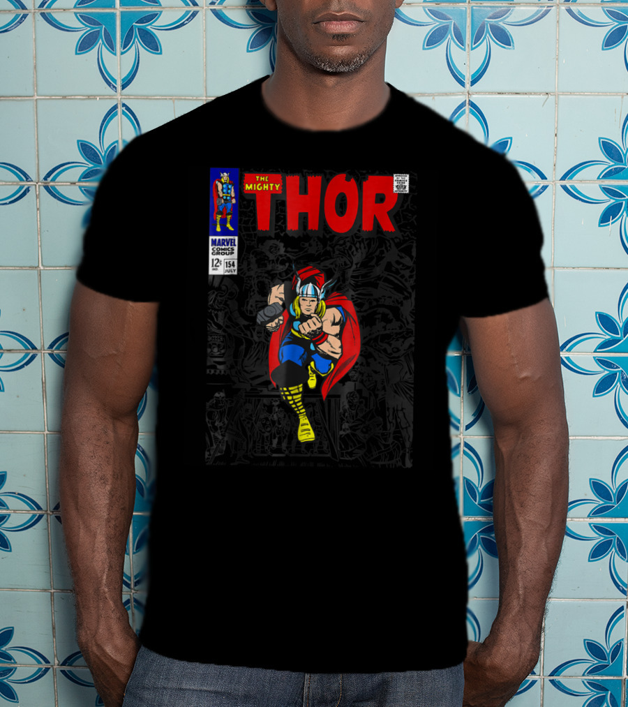 Marvel The Mighty Thor Comic Issue 154 July 12¢ T-Shirt