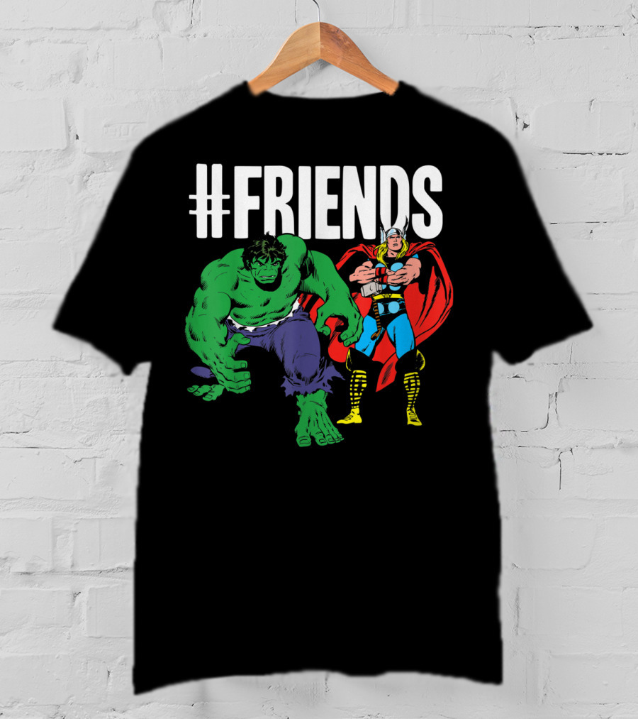 Marvel Thor Hulk #Friends T-Shirt