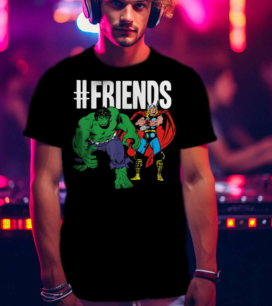Marvel Thor Hulk #Friends T-Shirt