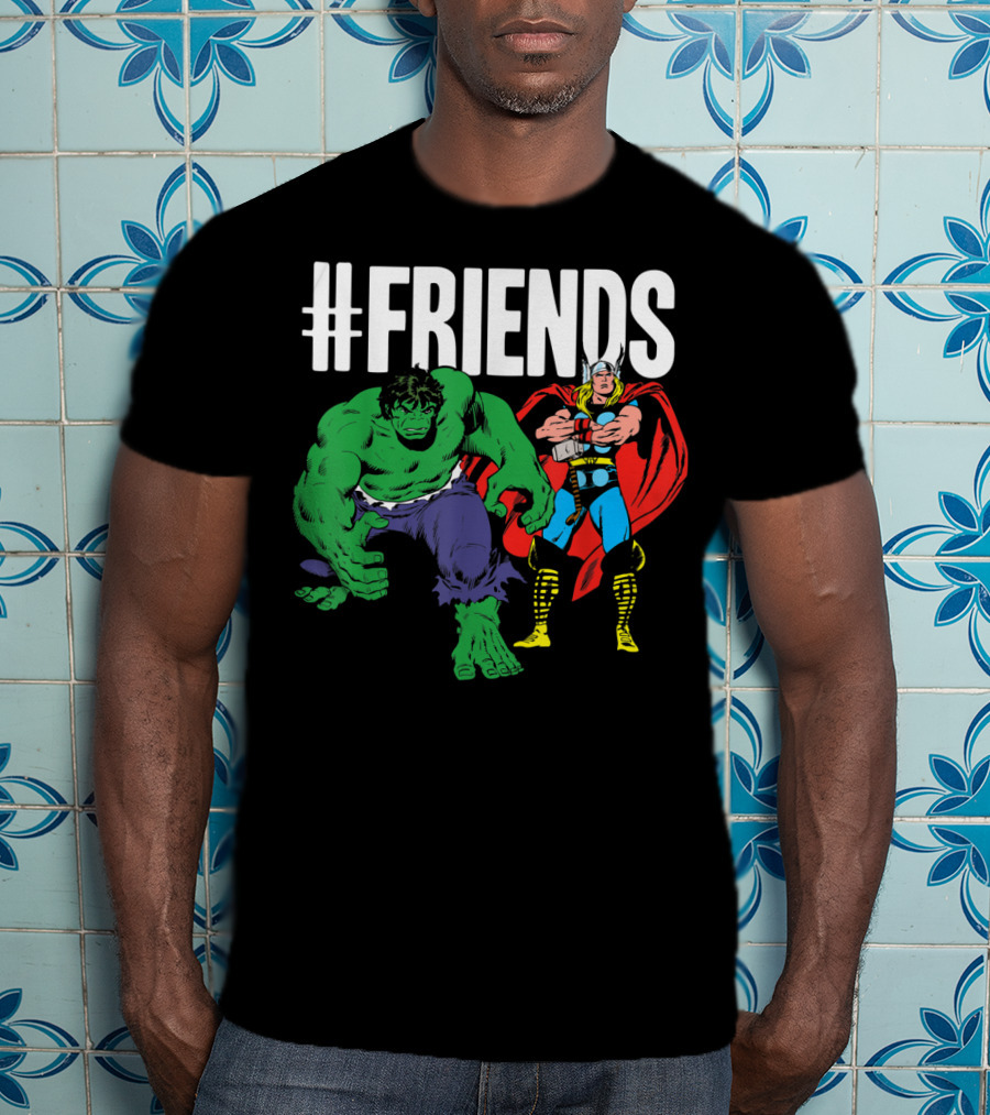 Marvel Thor Hulk #Friends T-Shirt