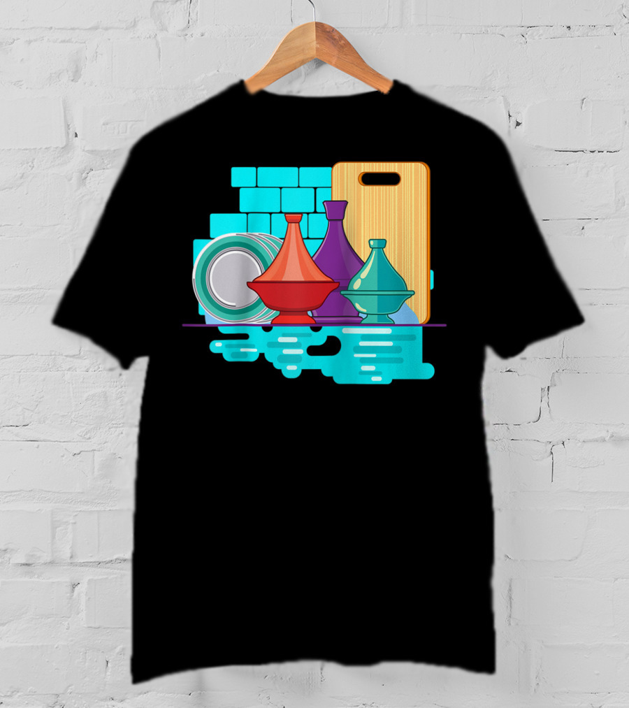 Moroccan Classic Tagine Vibrant Tajine Display Morocco T-Shirt