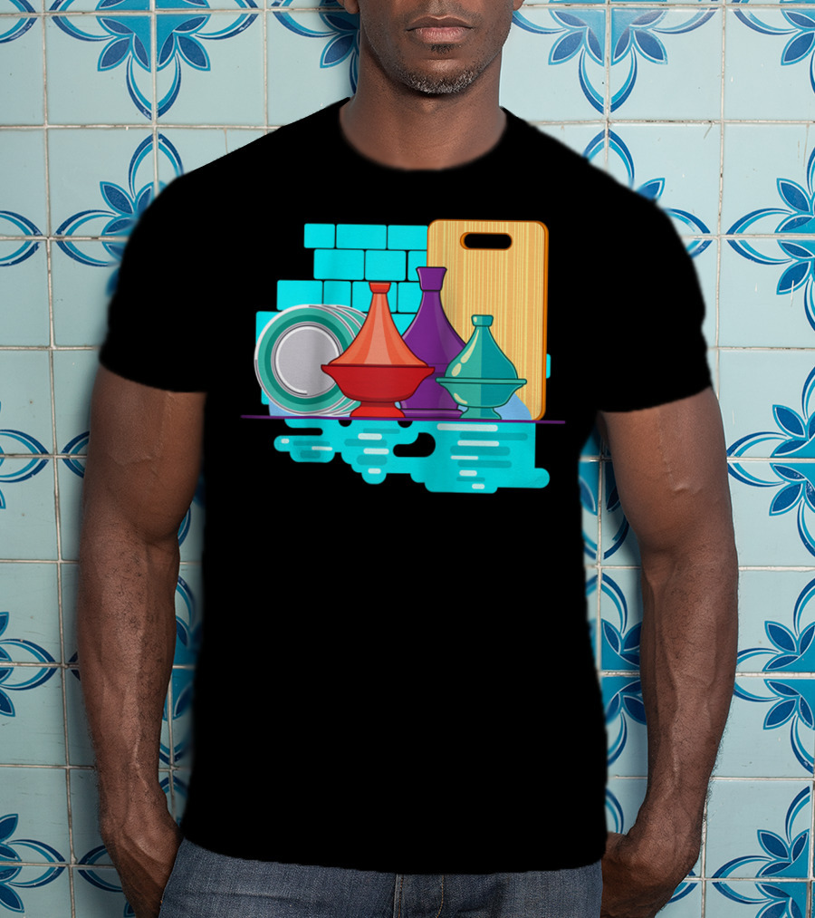 Moroccan Classic Tagine Vibrant Tajine Display Morocco T-Shirt