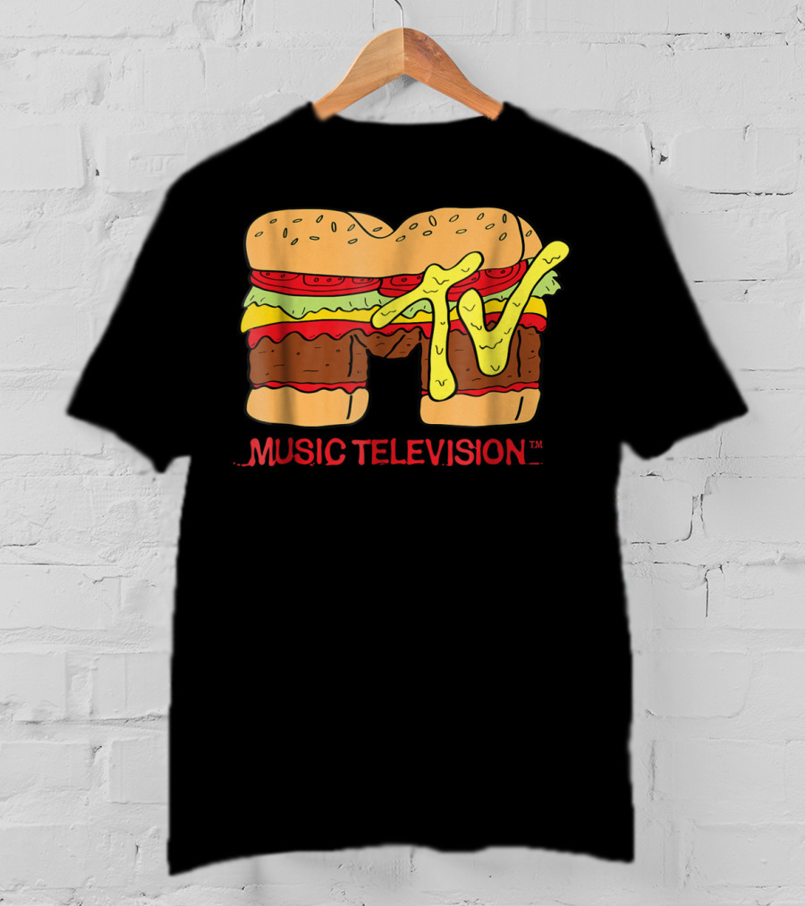 MTV Classic Hamburger Music Television T-Shirt