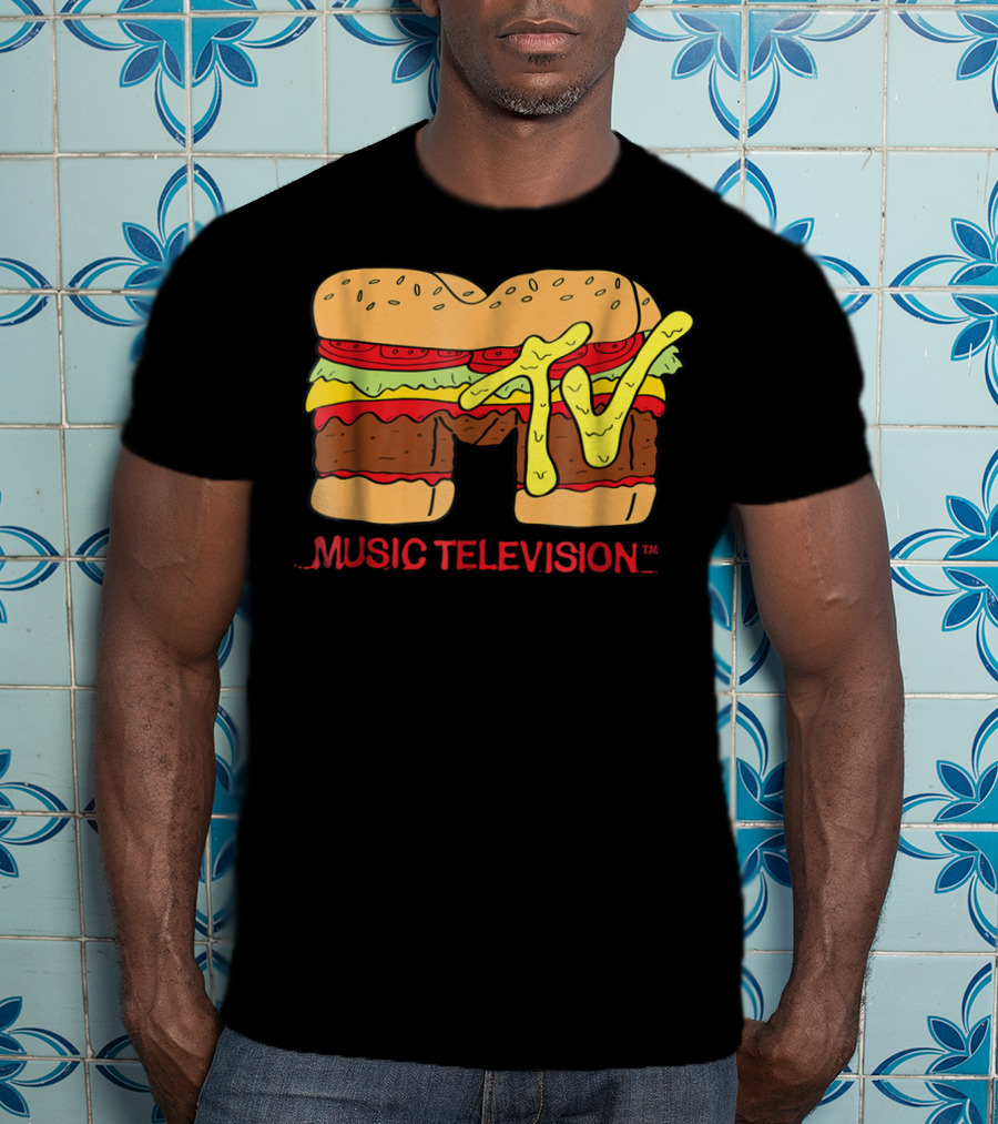 MTV Classic Hamburger Music Television T-Shirt