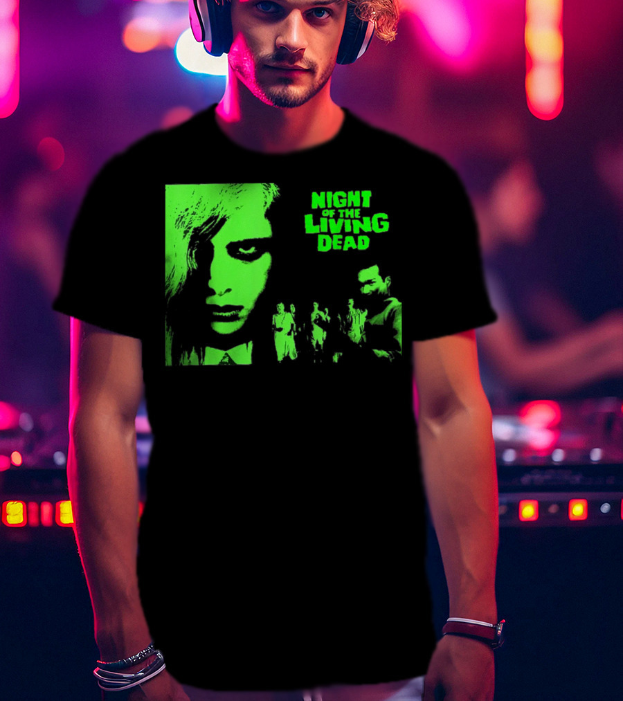 Night Of The Living Dead Vintage Classic Zombie Horror Movie T-Shirt