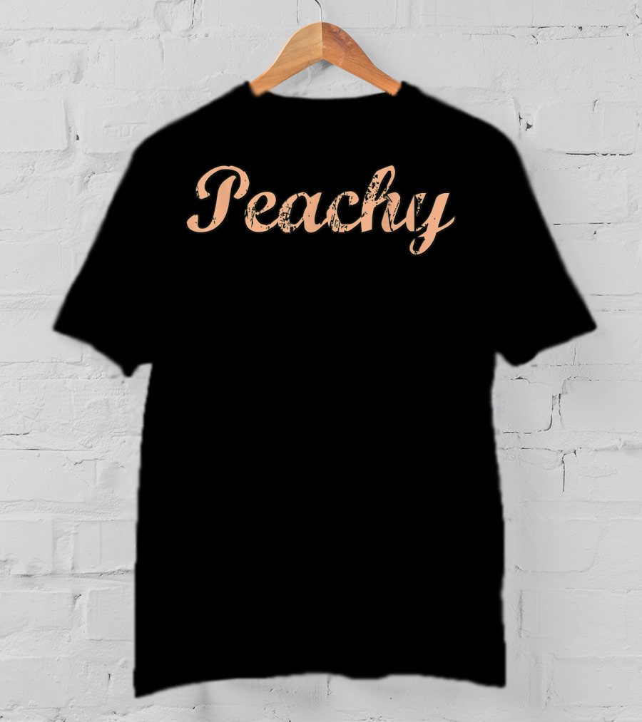 Peachy Vintage Weathered 70's Retro Look T-Shirt