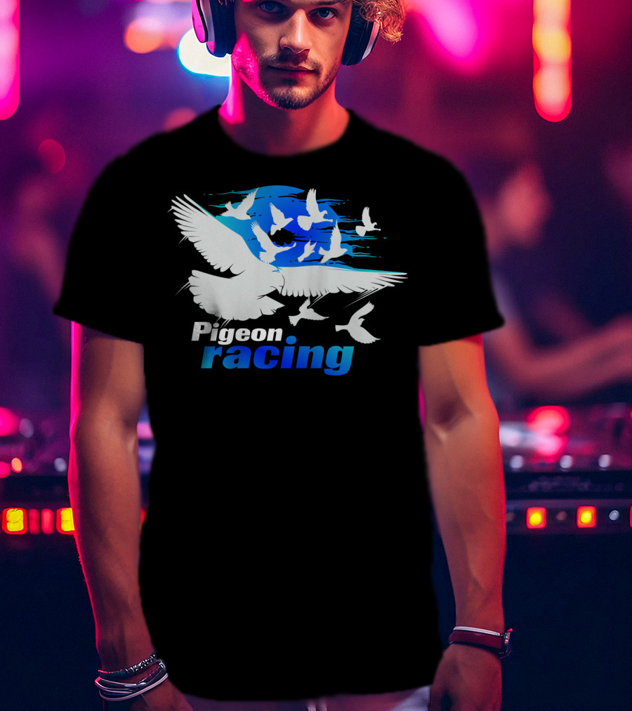 Pigeon Racing Classic Bird Flyers Racing T-Shirt