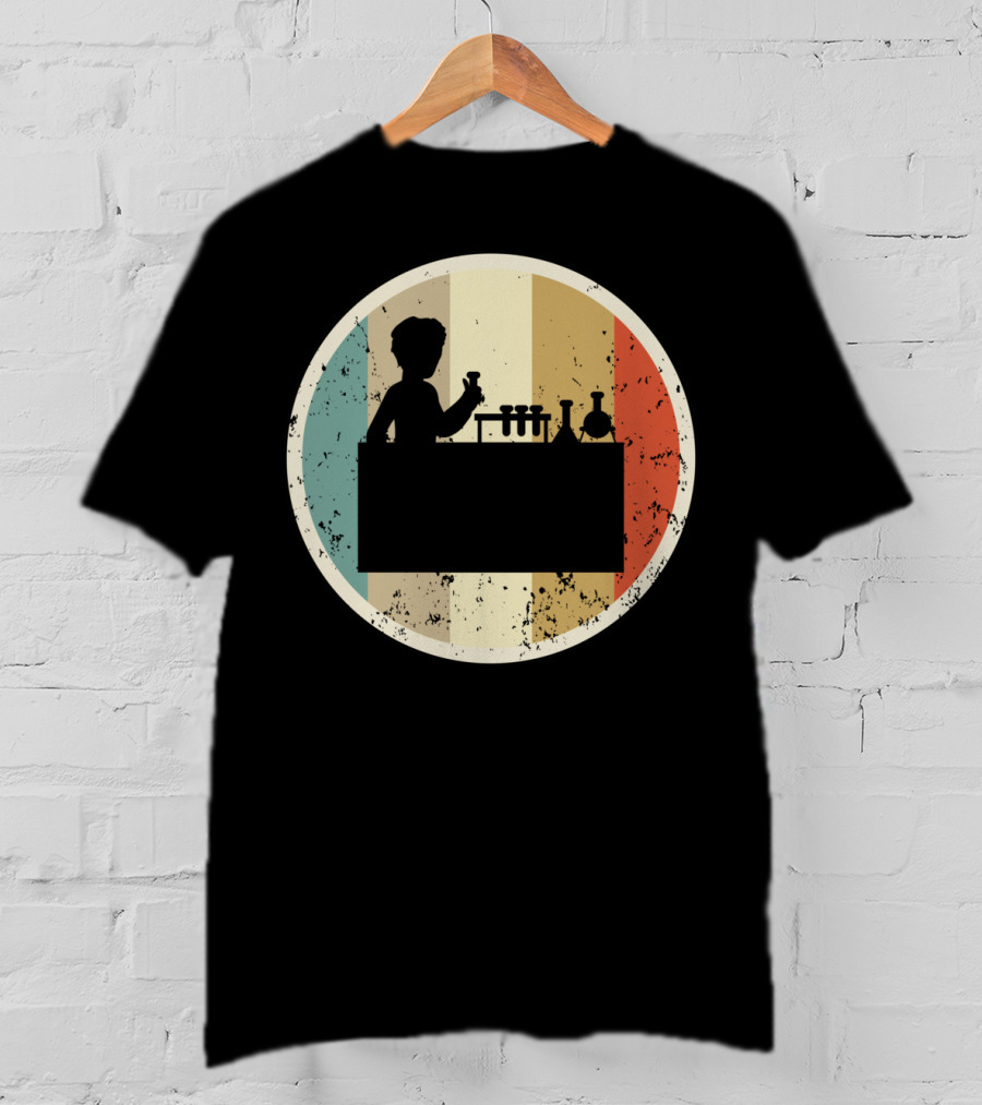 Laboratory Chemist Technician Science Retro T-Shirt