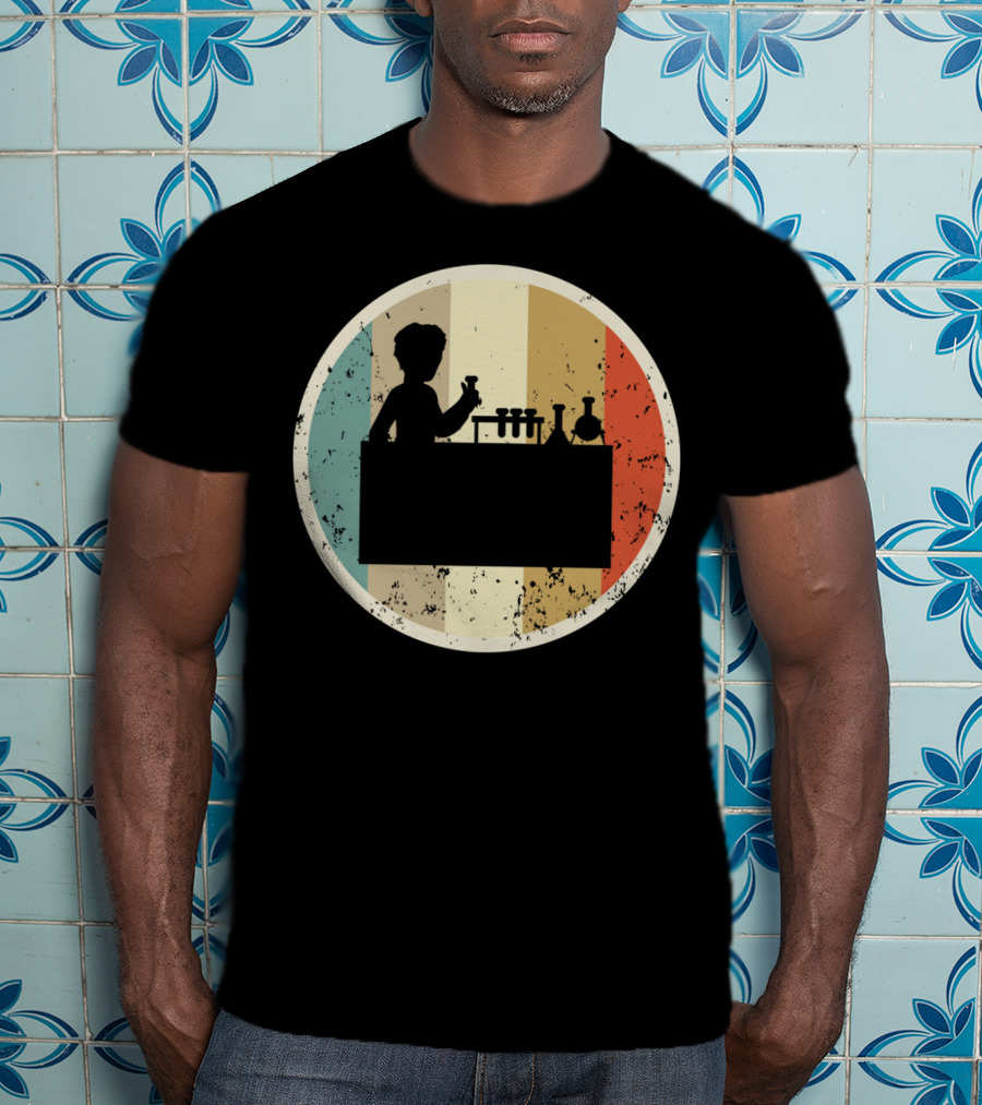 Laboratory Chemist Technician Science Retro T-Shirt