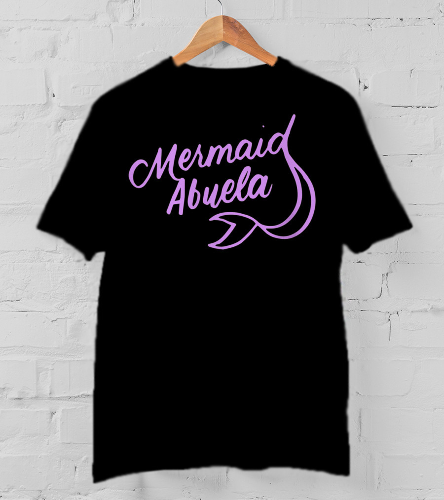 Mermaid Abuela Mermaids Theme Birthday Party XI Lilac Tail T-Shirt