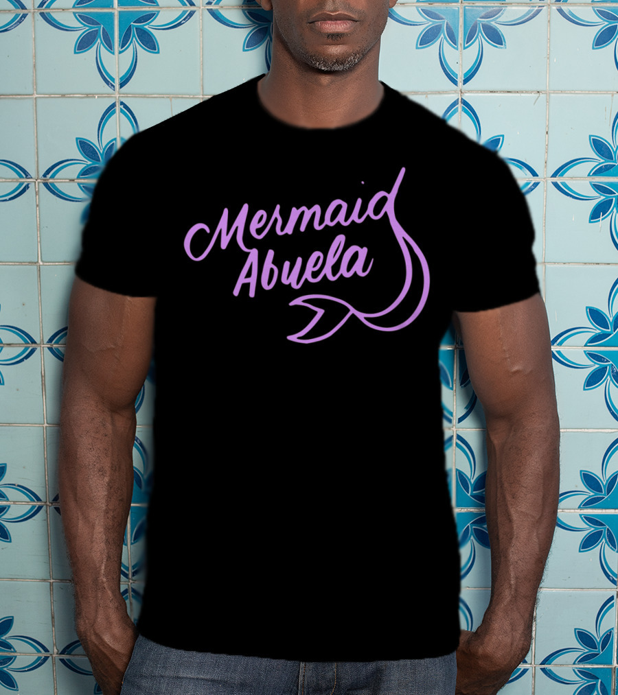 Mermaid Abuela Mermaids Theme Birthday Party XI Lilac Tail T-Shirt