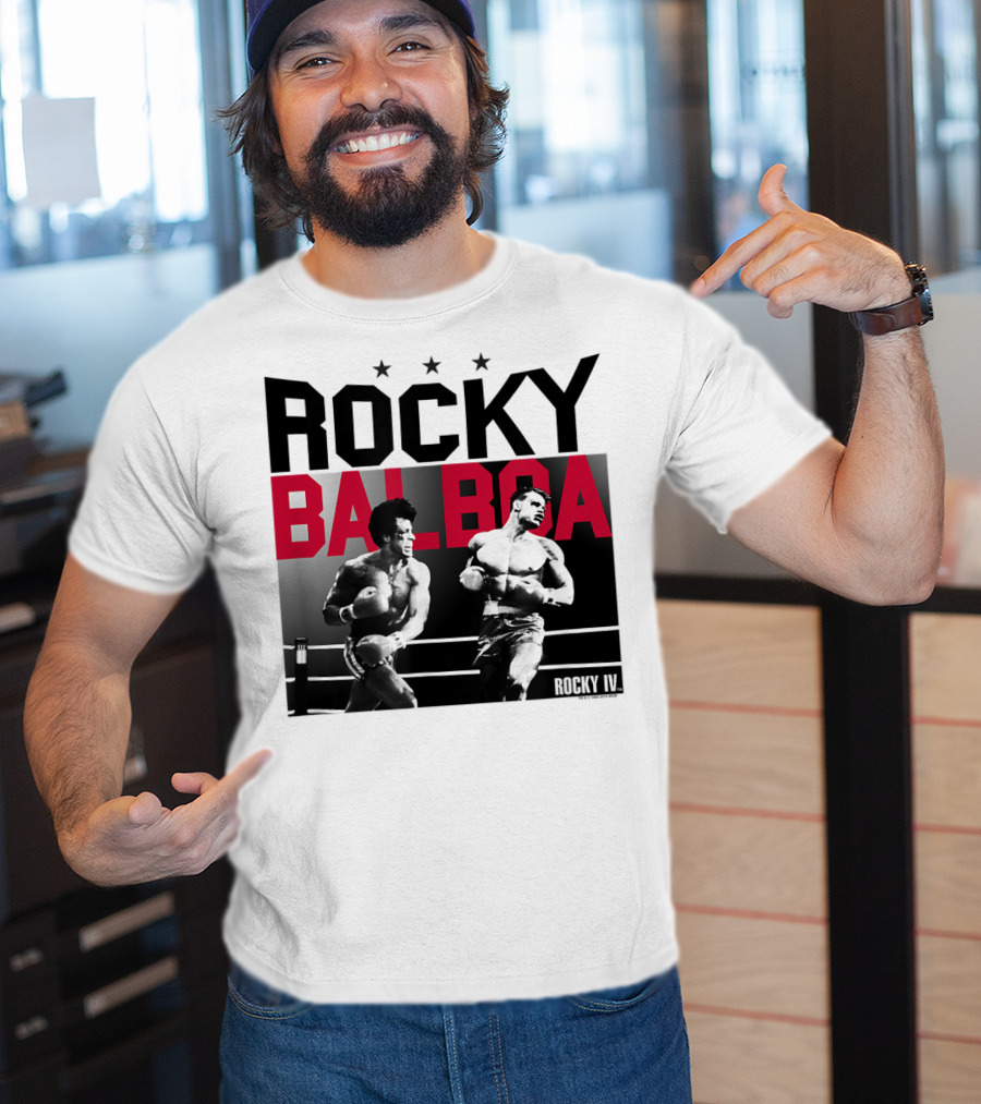 Rocky Balboa And Ivan Drago Fight Scene From Rocky IV Classic Look 30181 T-Shirt