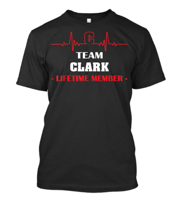 Team Clark Lifetime Member Heartbeat T-Shirt
